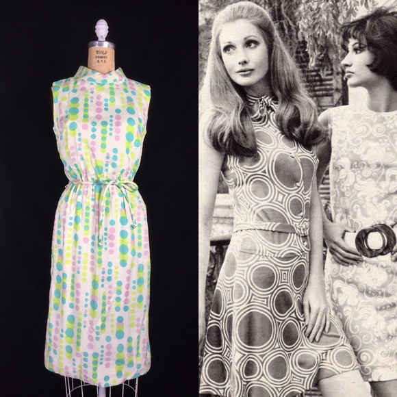 60's polka dot fashion